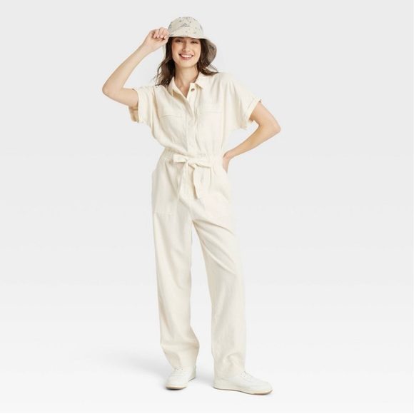 Universal Thread Pants - 🌿SHORT SLEEVE LINEN JUMPSUIT